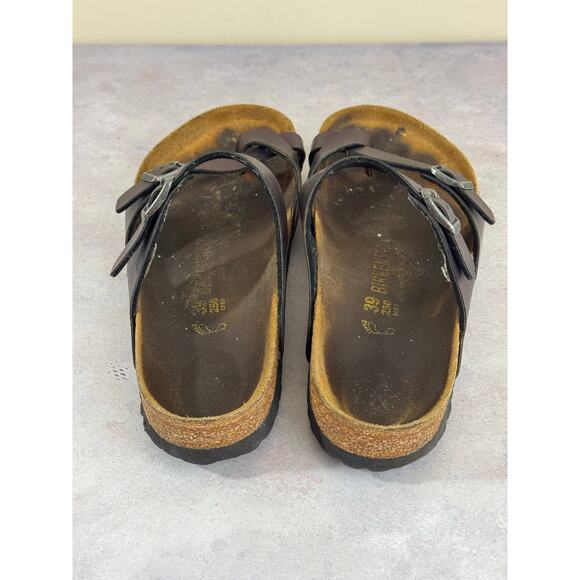 Birkenstock Women's Mayari US 8 EU 39 Birko-Flor Purple Metallic Strappy Sandals - Picture 3 of 14